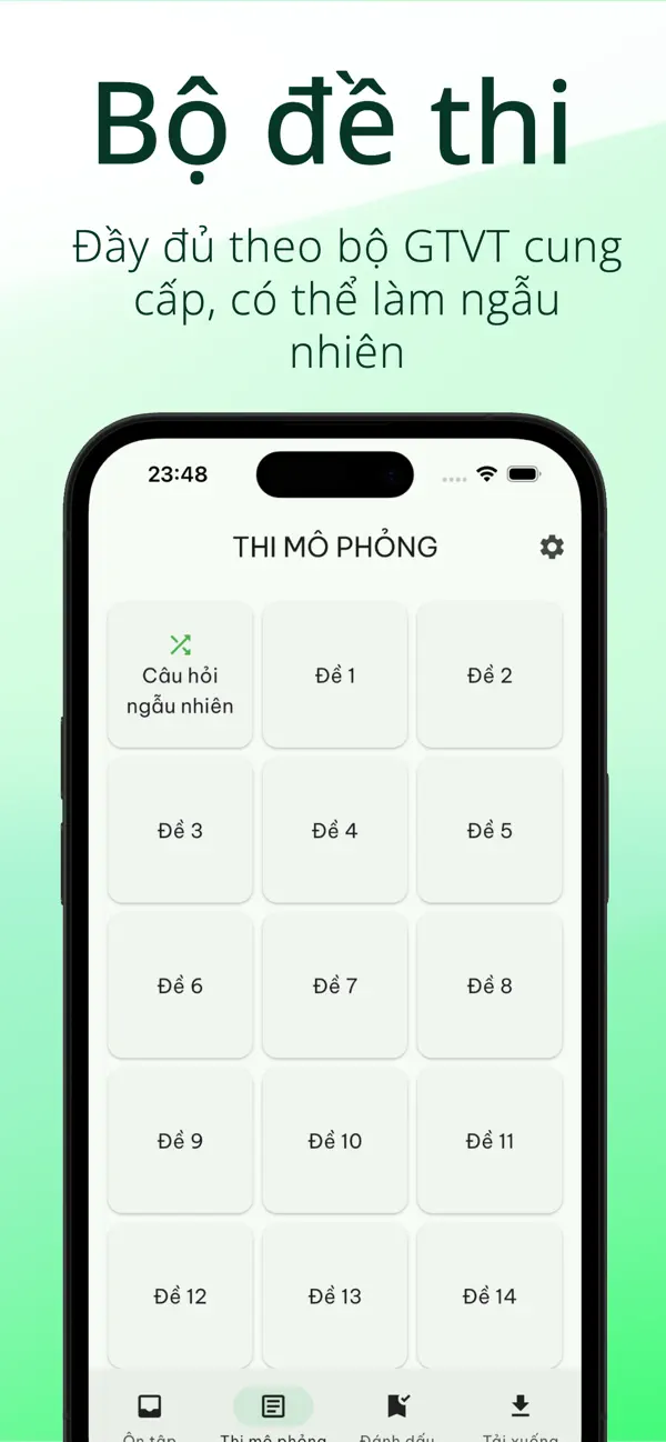 Thi Lái Xe – 120 câu mô phỏng 4